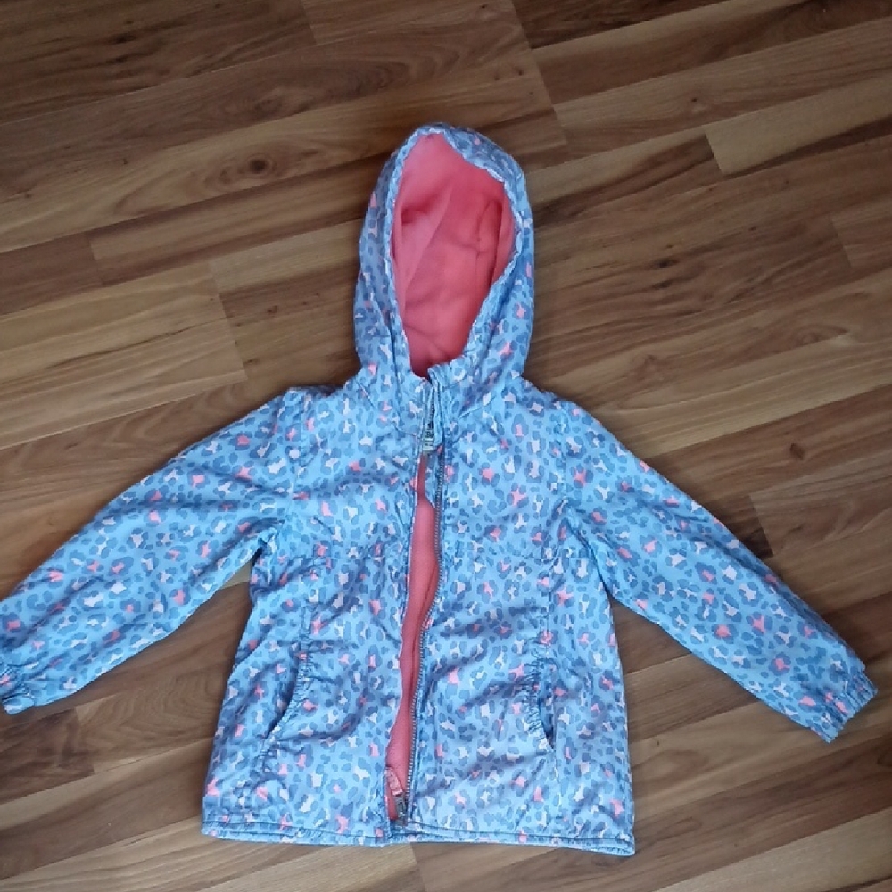 Kids Blue and Pink Hooded Jacket